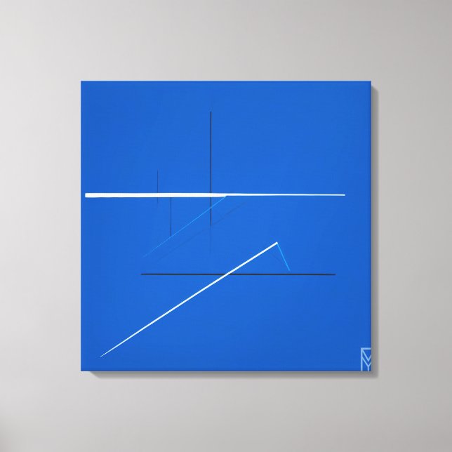 Canvas Global Blue Screen: Kandinsky Art (Front)