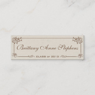 Canvas Graduation Name Card Insert