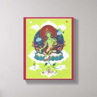 CANVAS - Green Tara - Most important female Buddha Print