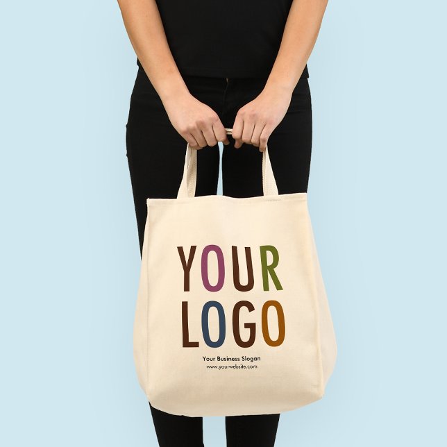 Canvas Grocery Tote Bag with Logo No Minimum Order (MISOOK Grocery Tote Bag with Logo)