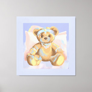 Canvas Jewellery Bear Print