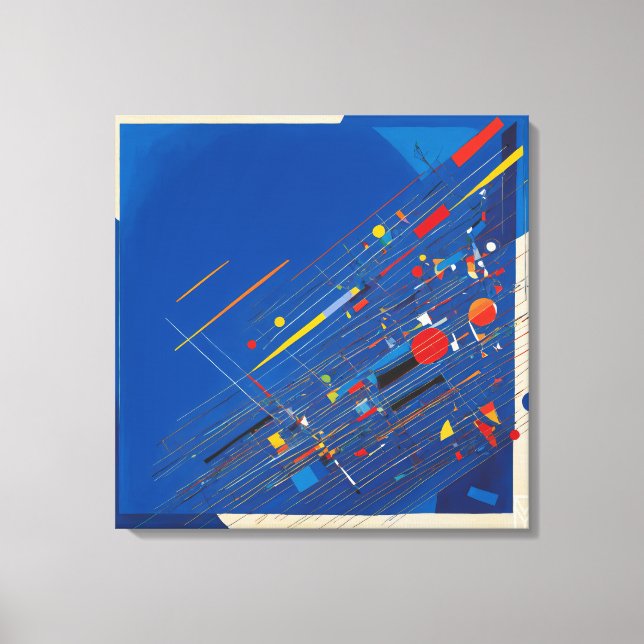 Canvas Kandinsky: Chaos of the Global Blue Screen (Front)