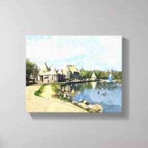 CANVAS: Lake Harriet Parkway, Mpls., MN_ Canvas Print