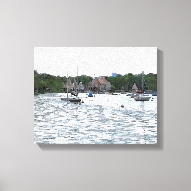 CANVAS: Lake Harriet Pavilion and Boats_ Canvas Print (Front)