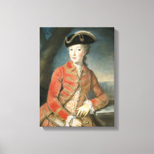 Canvas Marie Antoinette hunting attire Kreutzinger Print