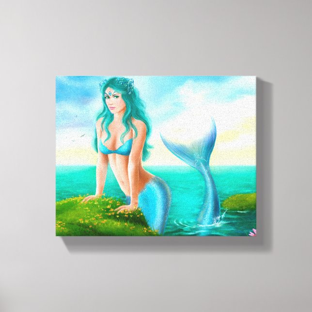 Canvas " Mermaid in sea" (Front)