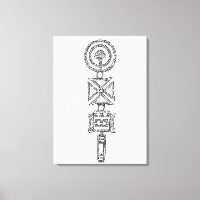 Canvas Morocco tribal print Berber 2 (Front)