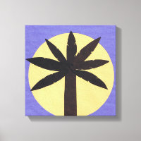 Canvas of Silhouetted Palmetto
