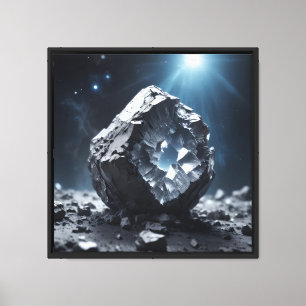 Canvas Print 16"x16" Moon Rocks-4