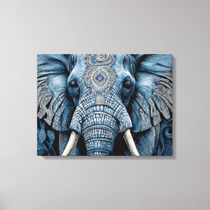 Canvas Print: African Blue Elephant