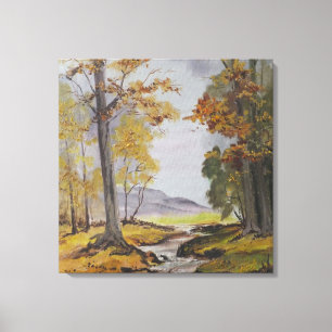 Canvas Print Ann Hayes Painting Forest Stream