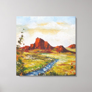 Canvas Print Ann Hayes Painting Red Rock Canyan