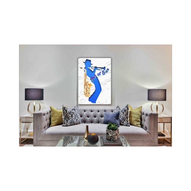Canvas Print Art of Sax Musician (Creator Uploaded)