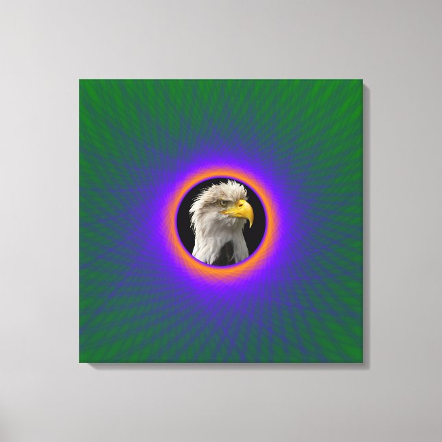 Canvas Print  Blue Green and Copper Window (Front)