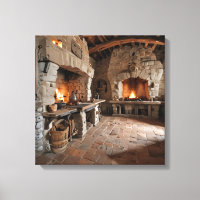 Canvas Print Castle Kitchen-2)