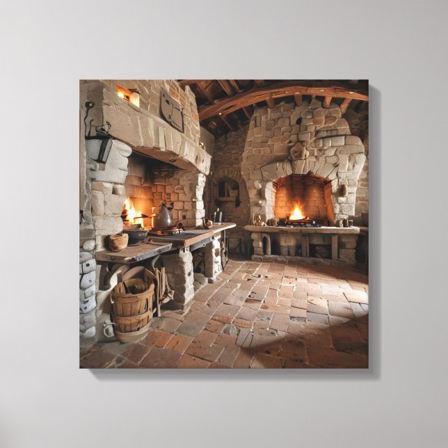 Canvas Print Castle Kitchen-2) (Front)