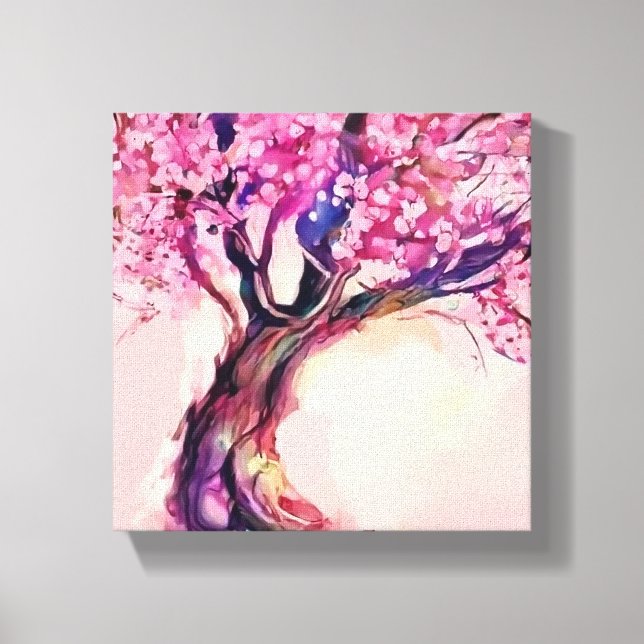 canvas print cherry tree bloom  (Front)