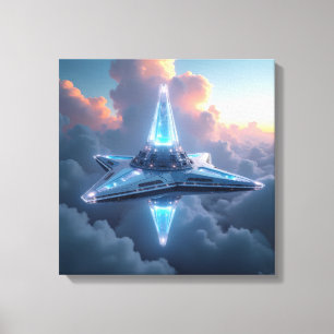 Canvas Print (Crystalline Starship)