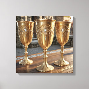 Canvas Print (Golden Goblets)