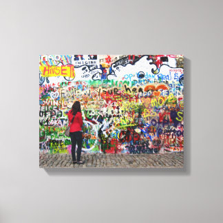Canvas Print - John Lennon Wall, Prague