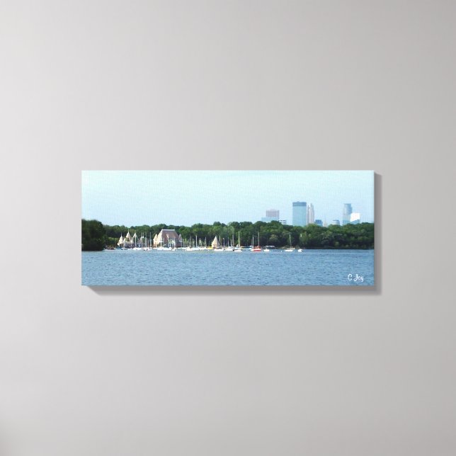Canvas Print: Lake Harriet & Minneapolis Skyline_ (Front)