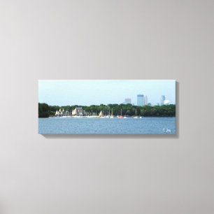 Canvas Print: Lake Harriet & Minneapolis Skyline_ Print