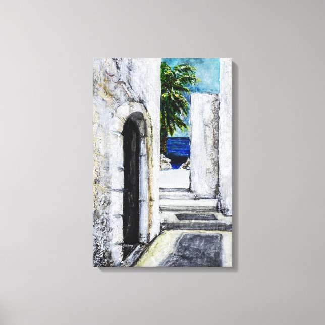 Canvas Print - Mediterranean Passage To The Sea (Front)