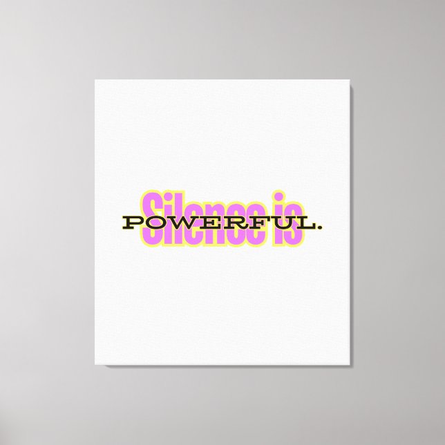 Canvas Print – Minimalist Motivational Wall Art (Front)