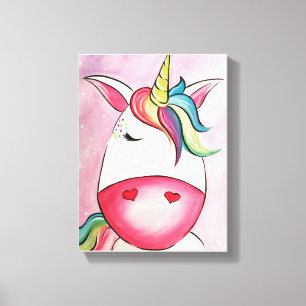 Canvas Print - Multi Coloured Unicorn