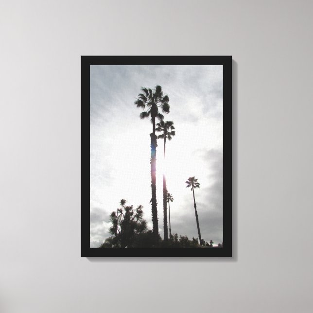 Canvas Print - Palm Tree Silhouette (Front)