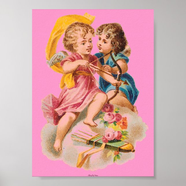 CANVAS PRINT POSTER VICTORIAN ERA CUPID (Front)
