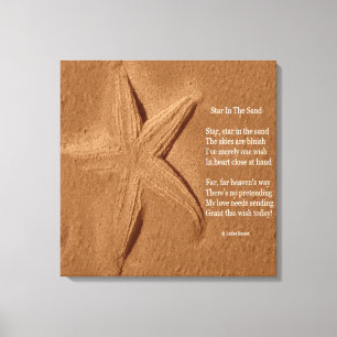 Canvas Print Star In The Sand By Ladee Basset
