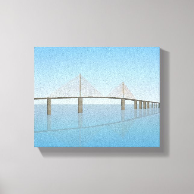 Canvas Print: Sunshine Skyway Bridge Print (Front)