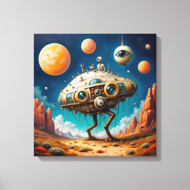 Canvas Print  (Two-Legged Soace Ship) (Front)