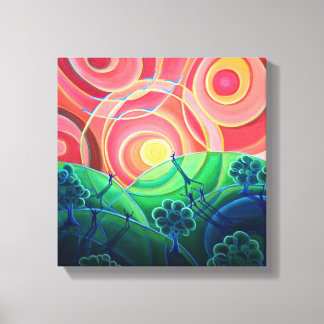 Canvas Print - We are All Connected - circle art