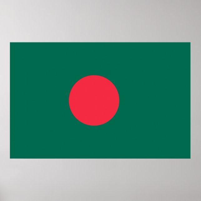 Canvas Print with Flag of Bangladesh (Front)