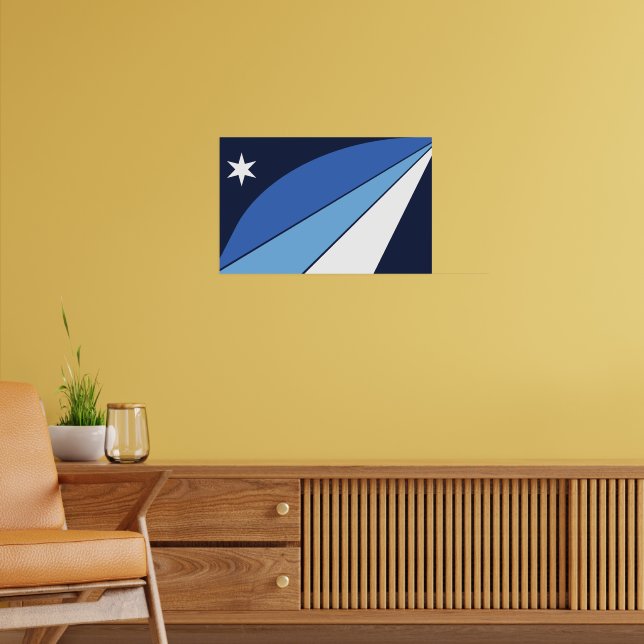 Canvas Print with Flag of Columbia, South Carolina (Living Room 2)