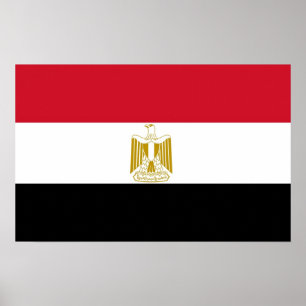 Canvas Print with Flag of Egypt