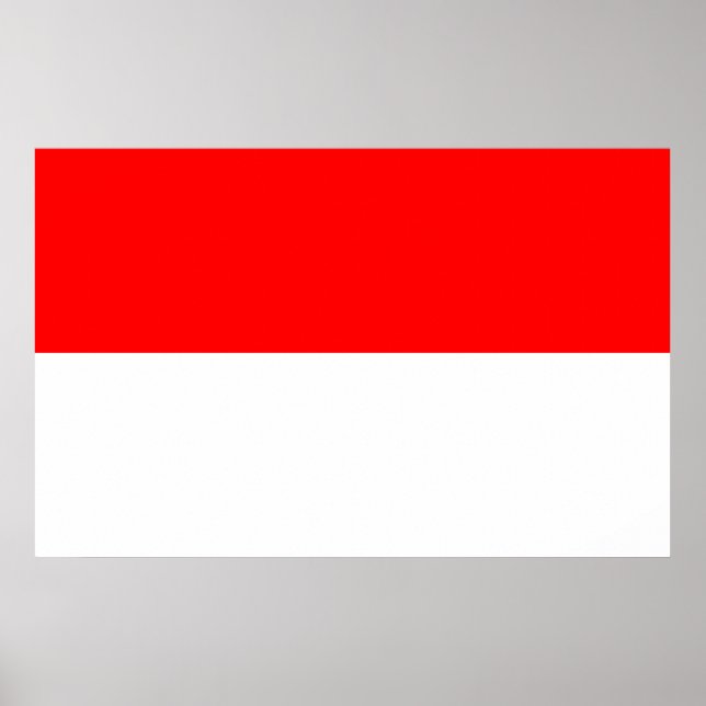 Canvas Print with Flag of Indonesia (Front)