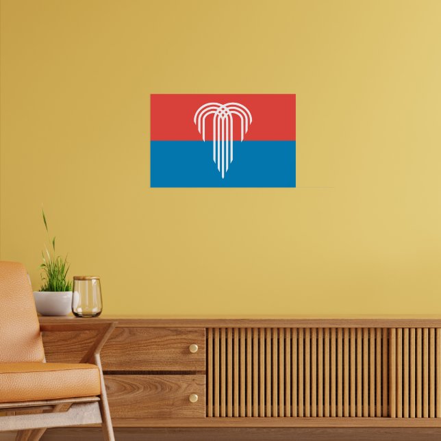 Canvas Print with Flag of Kansas City, Missouri (Living Room 2)