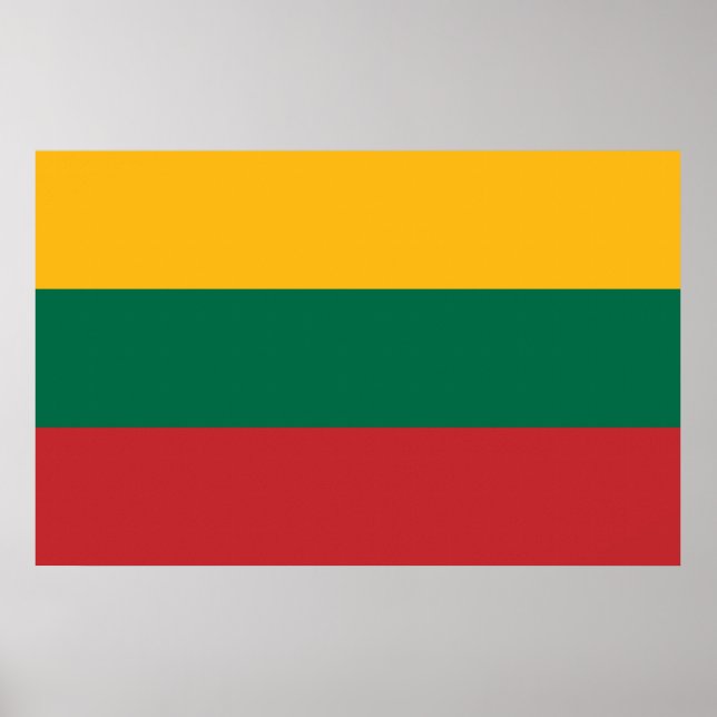 Canvas Print with Flag of Lithuania (Front)