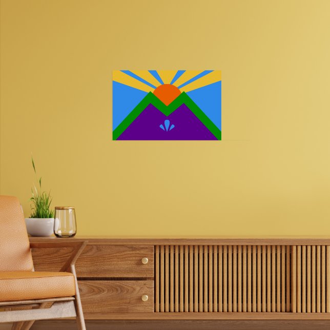 Canvas Print with Flag of Manitou Springs (Living Room 2)