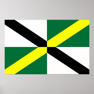 Canvas Print with Flag of Monterey, U.S.A.