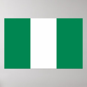 Canvas Print with Flag of Nigeria