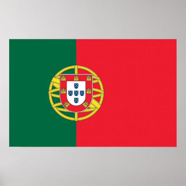 Canvas Print with Flag of Portugal (Front)