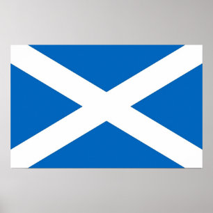 Canvas Print with Flag of Scotland