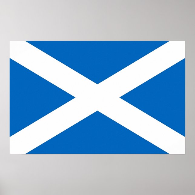 Canvas Print with Flag of Scotland (Front)