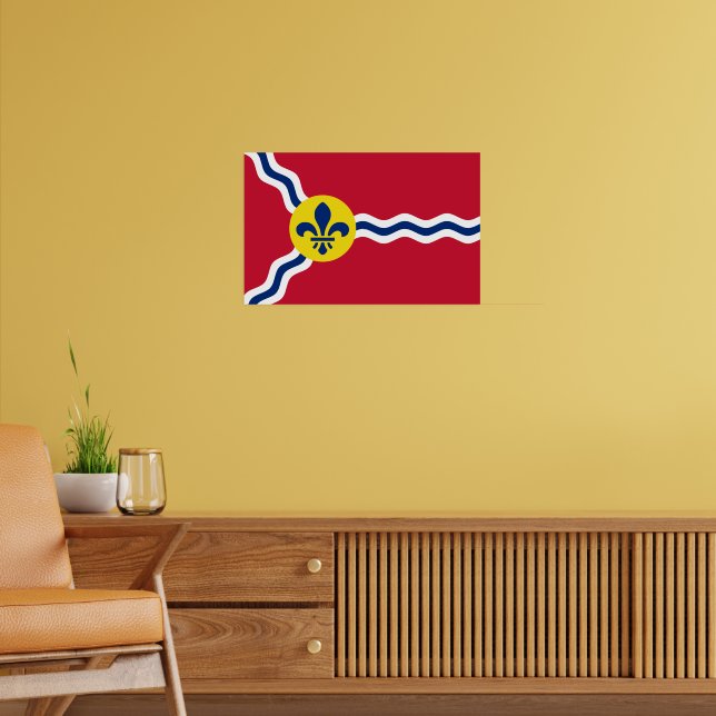 Canvas Print with Flag of St. Louis (Living Room 2)