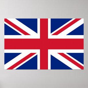 Canvas Print with Flag of United Kingdom