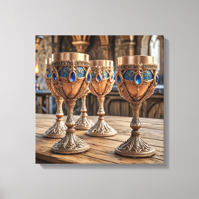 Canvas Prints  (Golden Goblets-5) (Front)